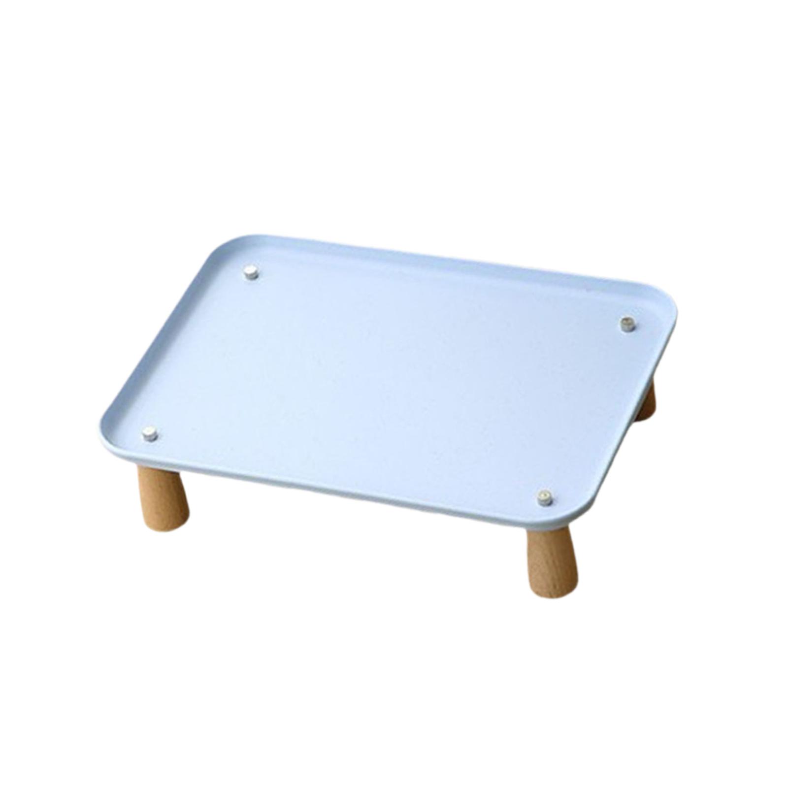 Raised Pet Feeder Stand Blue