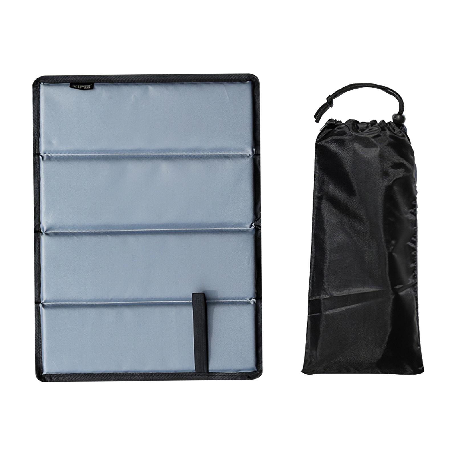 2Pieces Portable Foldable Foam Seat Pad Cushion  Red and Gray