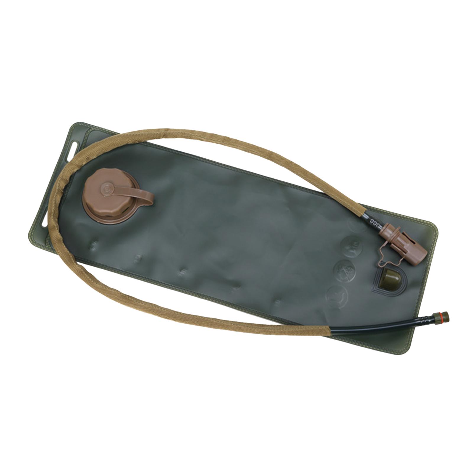 Water Bladder Hydration Pack Bag Backpack Water Storage Khaki 3L 16x45cm