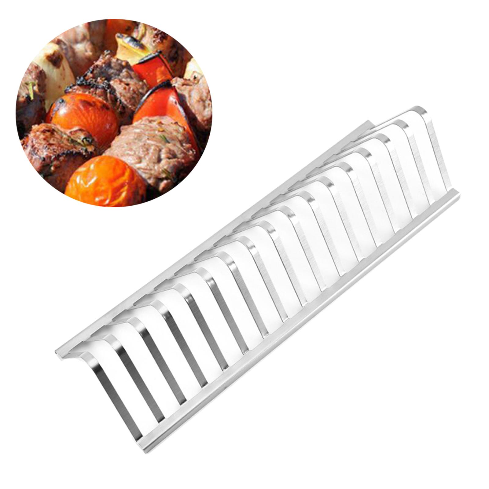 BBQ Grill Rib Rack Stainless Steel Barbecue Utensils Outdoor Camping Holder