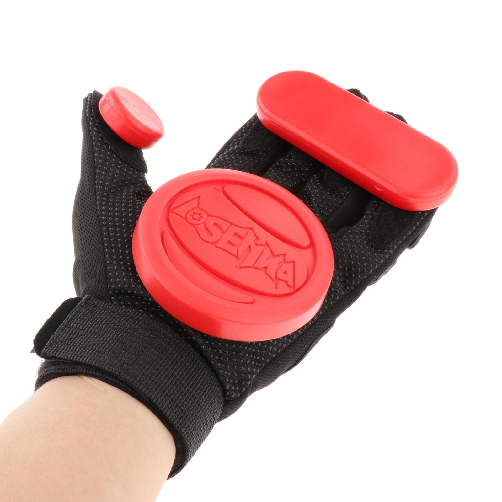 Downhill Skateboard Gloves Longboard Drift Gloves Skate Accessories Red