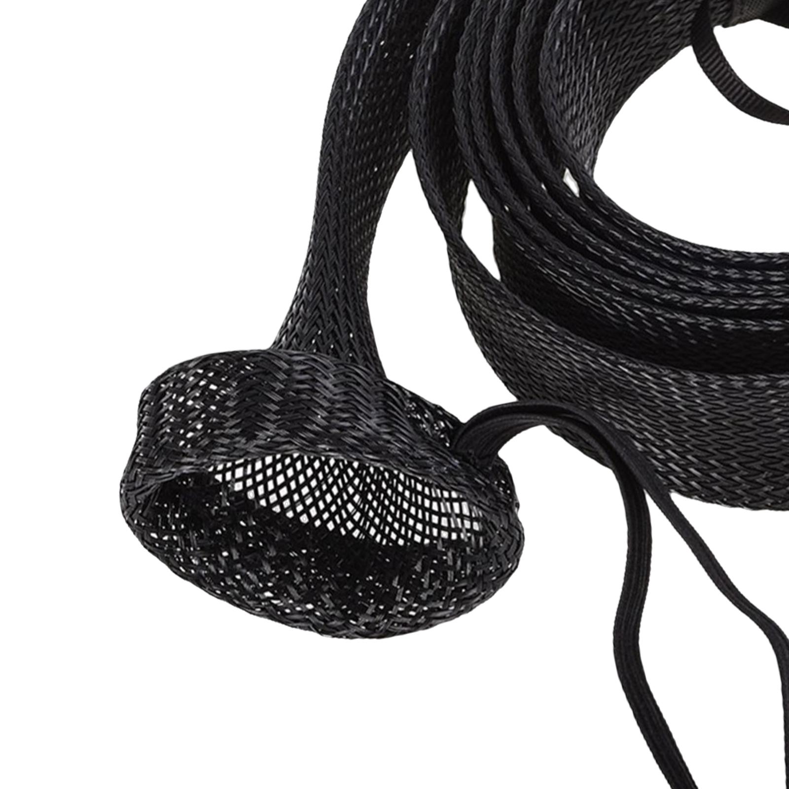 Fishing Rod Sleeve Sock Pole Glove Protector Cover w/Lanyard Black