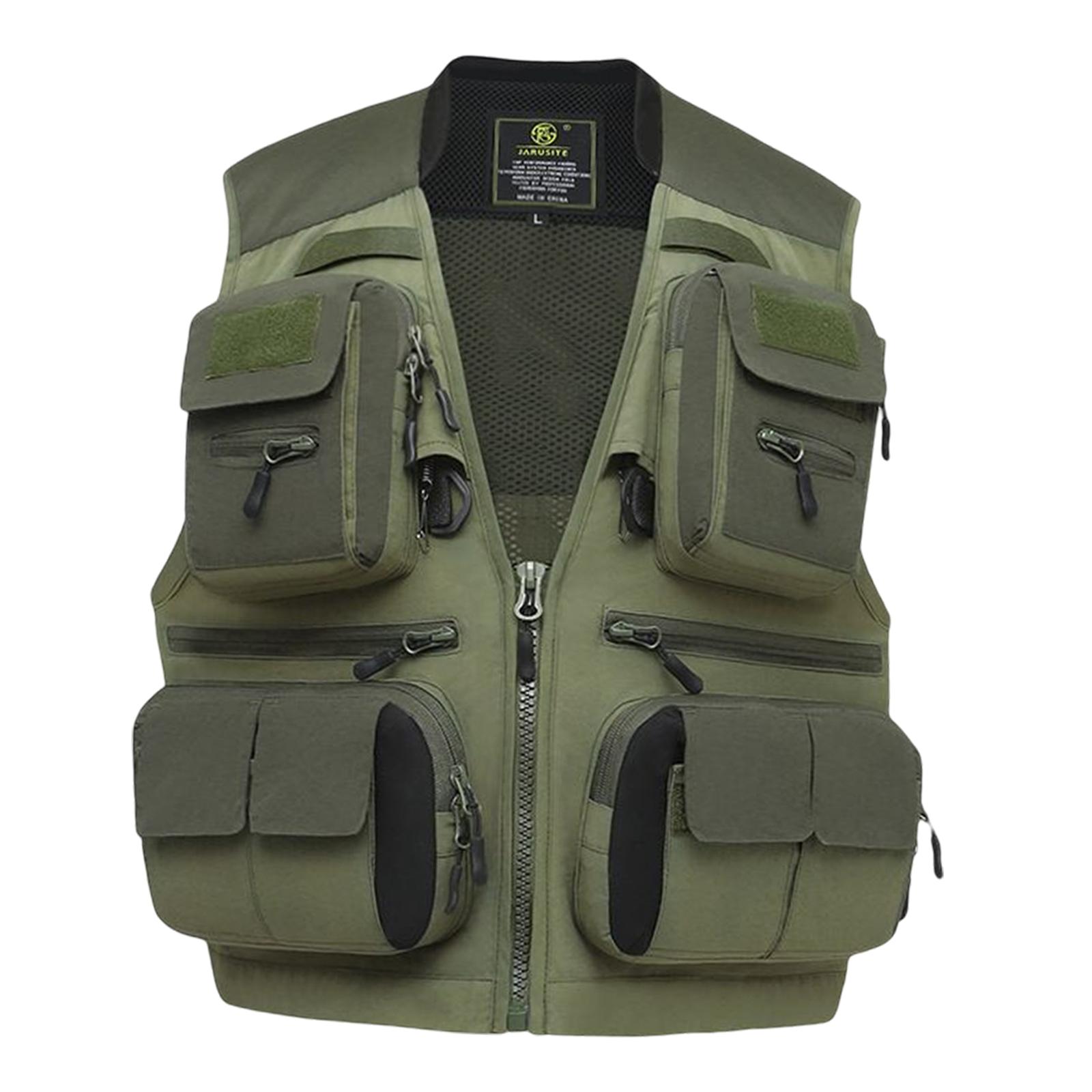 Sleeveless Jacket Waistcoat Quick Dry Men Women Fly Fishing Vest Hiking L
