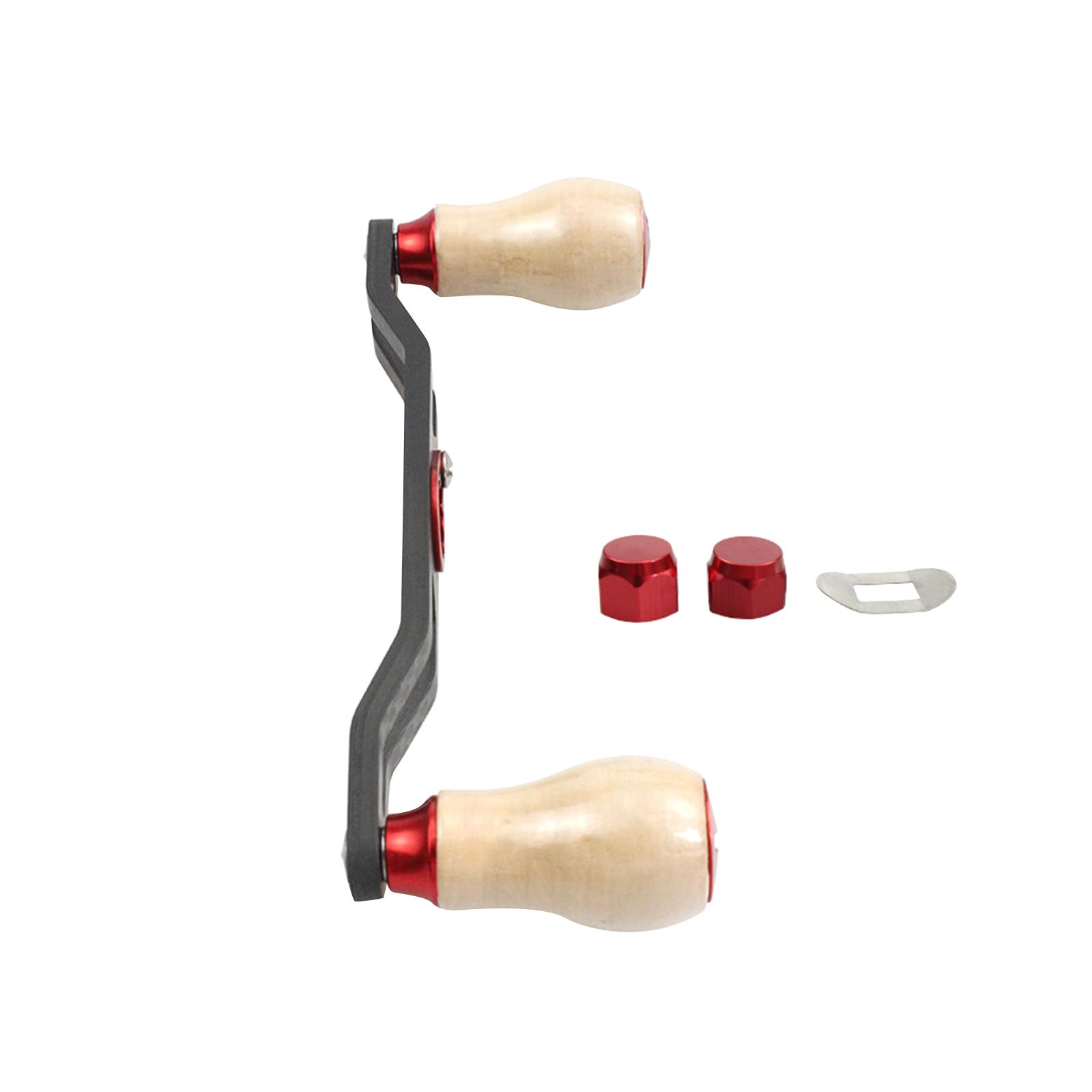 Reel Handle Replacement Parts Accessories Rotatable Baitcasting Power Handle red