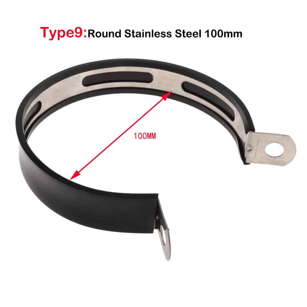 Motorbike Exhaust Muffler Mount Bracket Silencer Hanger Hanging Clamp