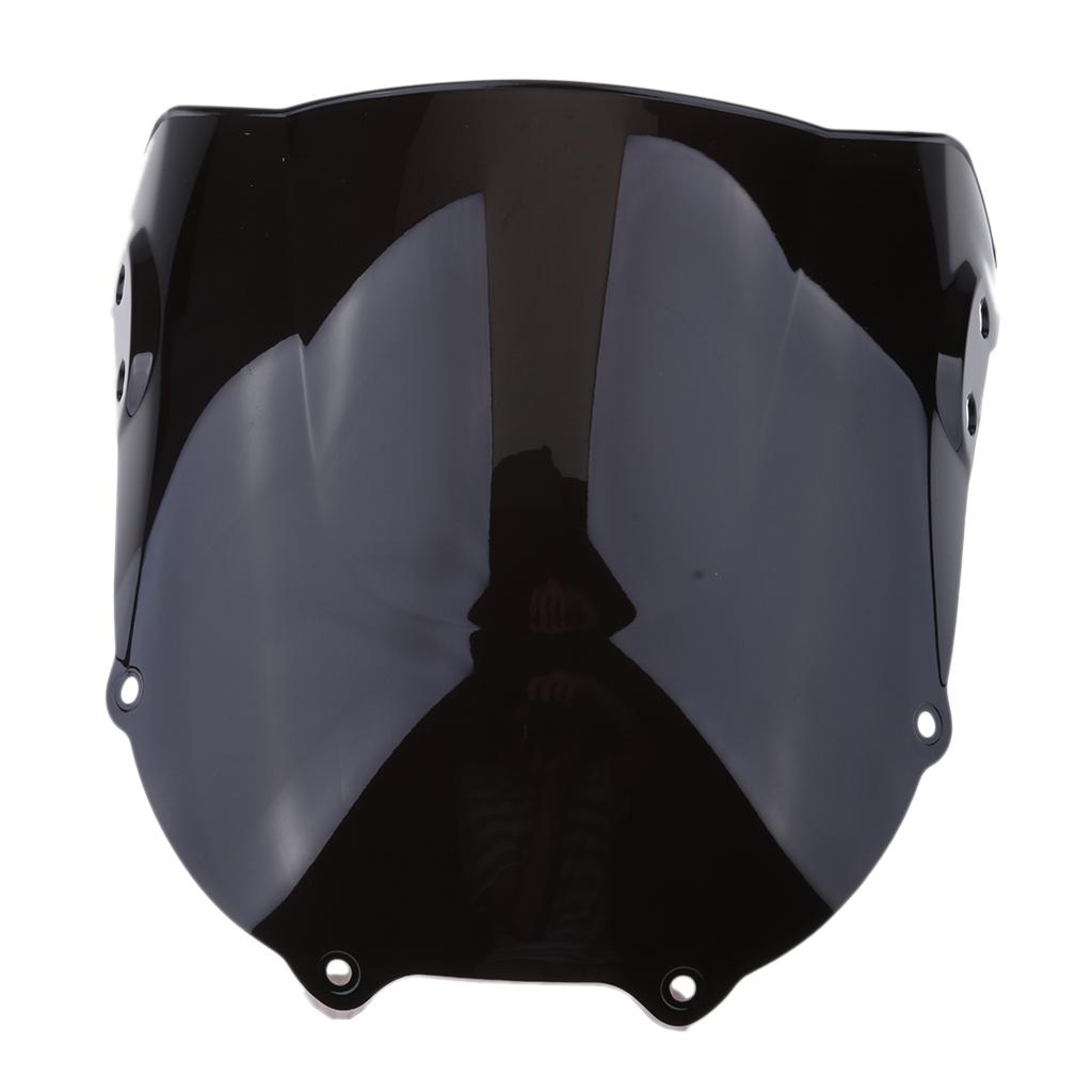 Double Bubble Windshield Windscreen for Honda CBR900RR 1994-1997 Black