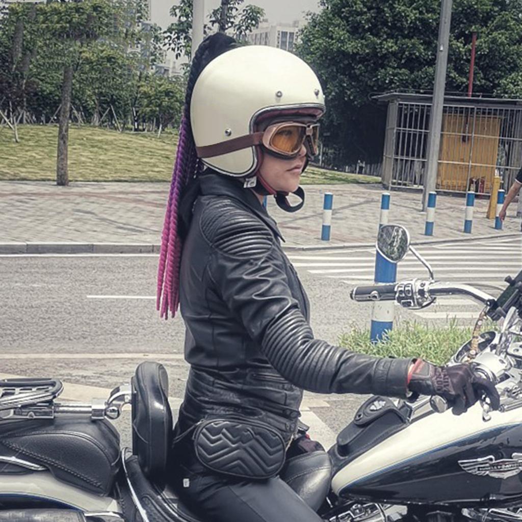 Helmet Pigtail Motorcycle Helmet Ponytail Bicycle Helmet Braids Hair