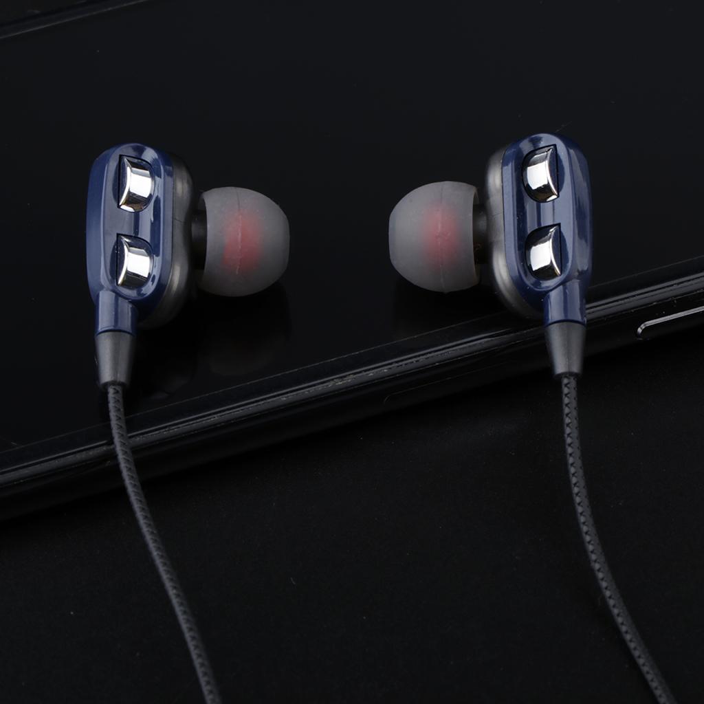 HEAVY DEEP BASS In-ear Earphones Headphones Metal Headsets Black Blue