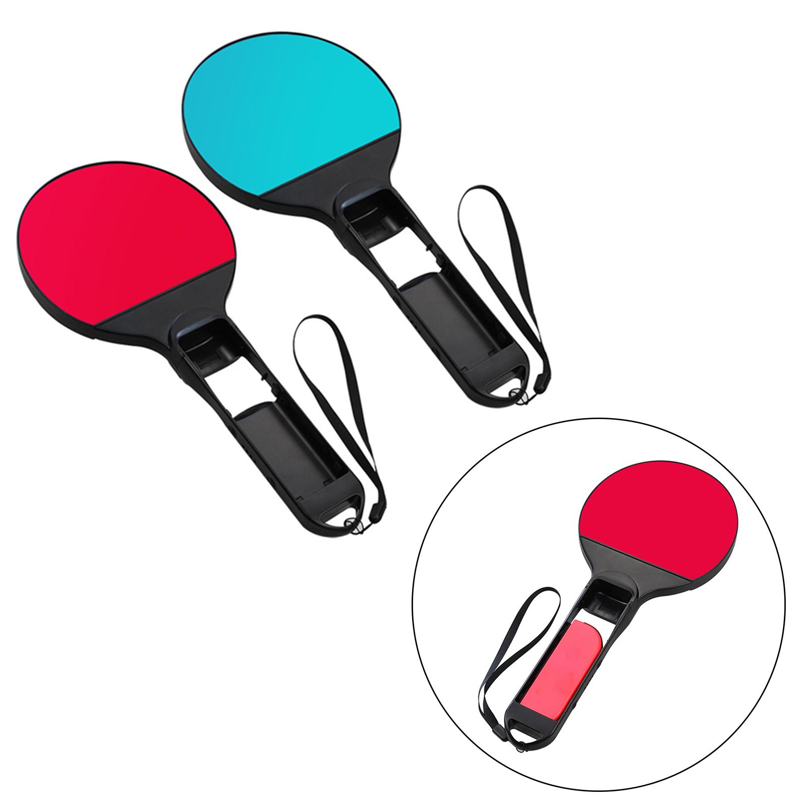 1Pair Table Tennis Racket with 2x Wristbands ABS for Nintendo Switch