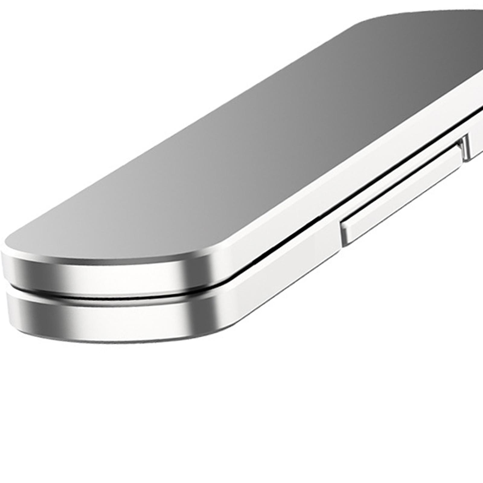 Mobile Phone Stand Aluminum Alloy Adjustable 360 Rotating for Desk  Silver