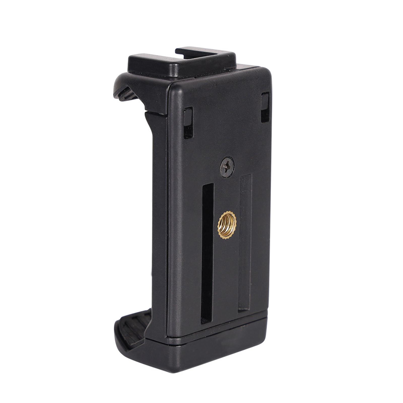 Tripod Phone Mount Holder Head Smartphone Clamp Tripod Adapter for Vlog