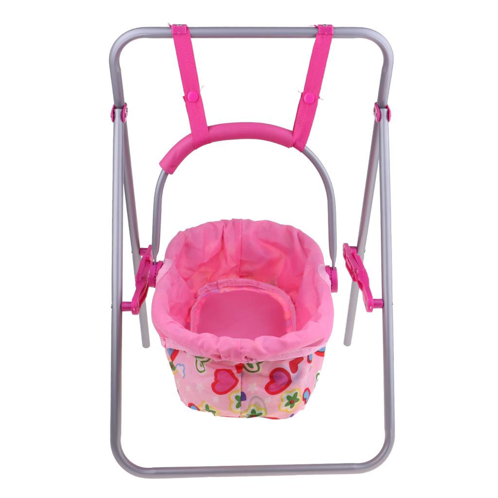 Lifelike Toddler Baby Cradle Swing for Simulation Doll Furniture Toy #1