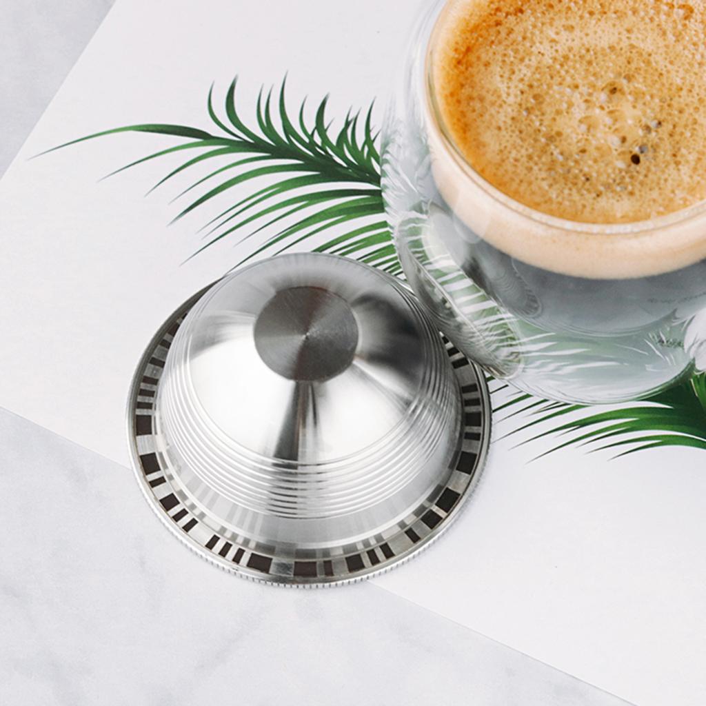 Stainless Reusable Capsules Refillable Coffee Capsules Pods for Nespresso 