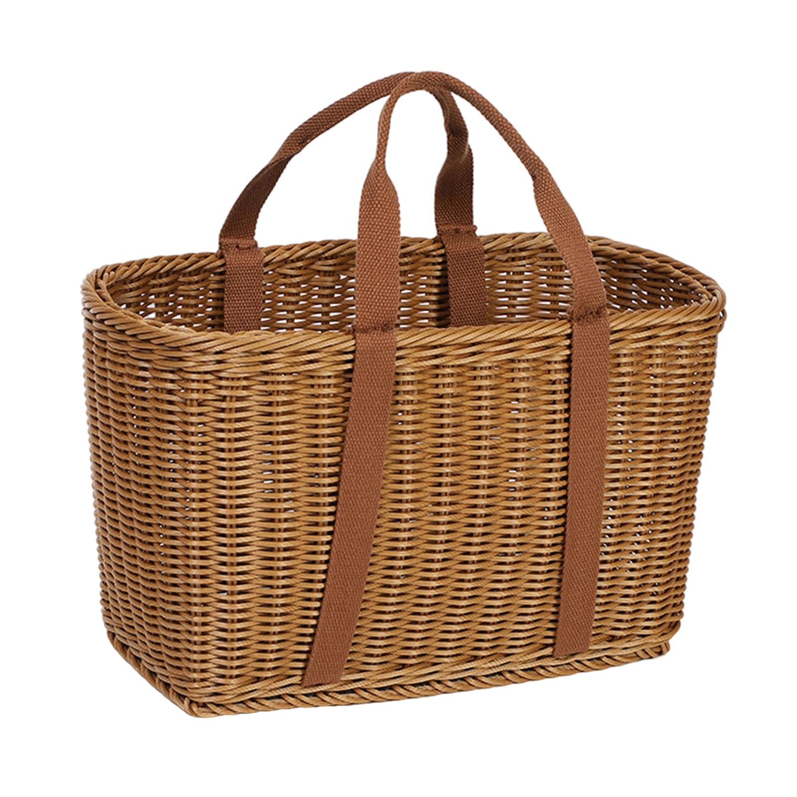 Handwoven Basket With Handles