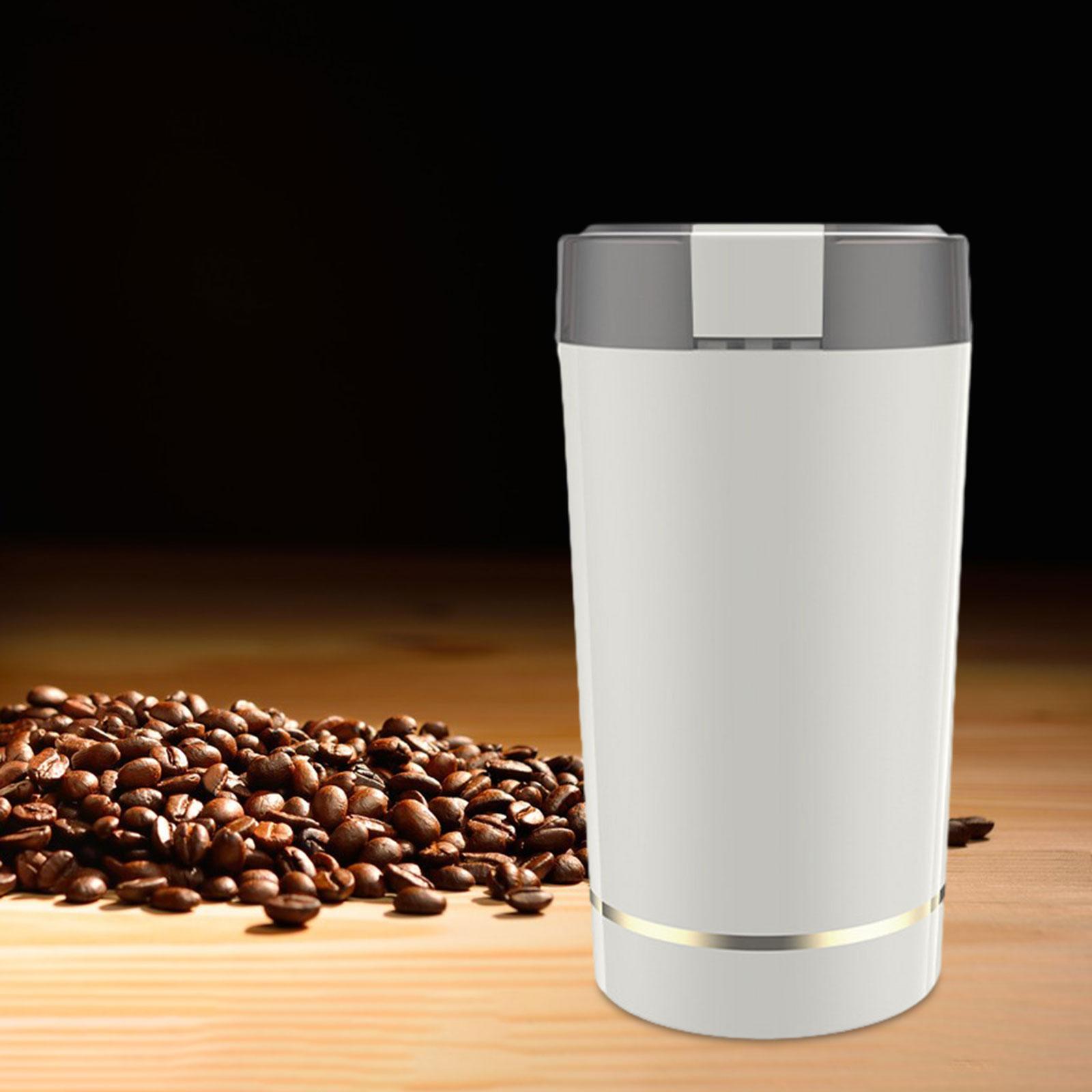 Electric Coffee Grinder Coffee Mill Stainless Steel Blender white