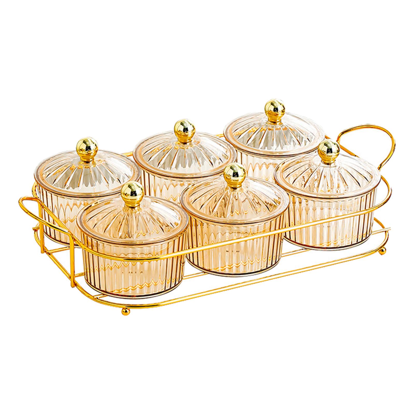 Dried Fruit Tray With Lid 6 Grid