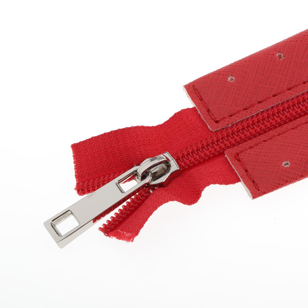 PU Leder Reißverschluss zum Nähen Handwerk DIY Tasche Zubehör 44cm lang 4# 