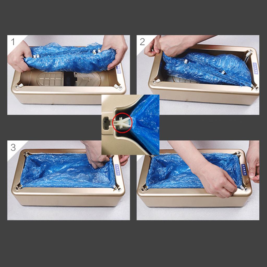 Portable Automatic Shoe Cover Dispenser Machine Blue