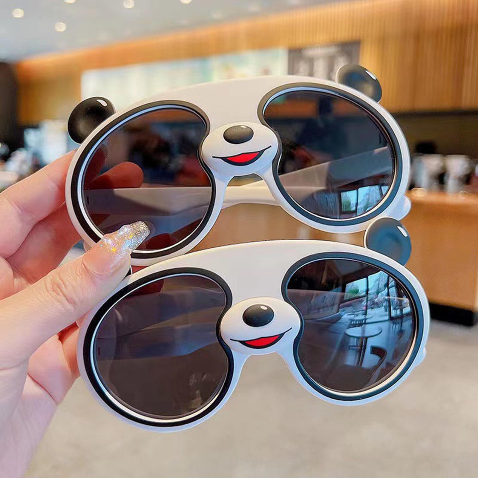 Kids Eyeglasses UV400 Protection Cartoon Eyeware Panda Shaped Sunglasses