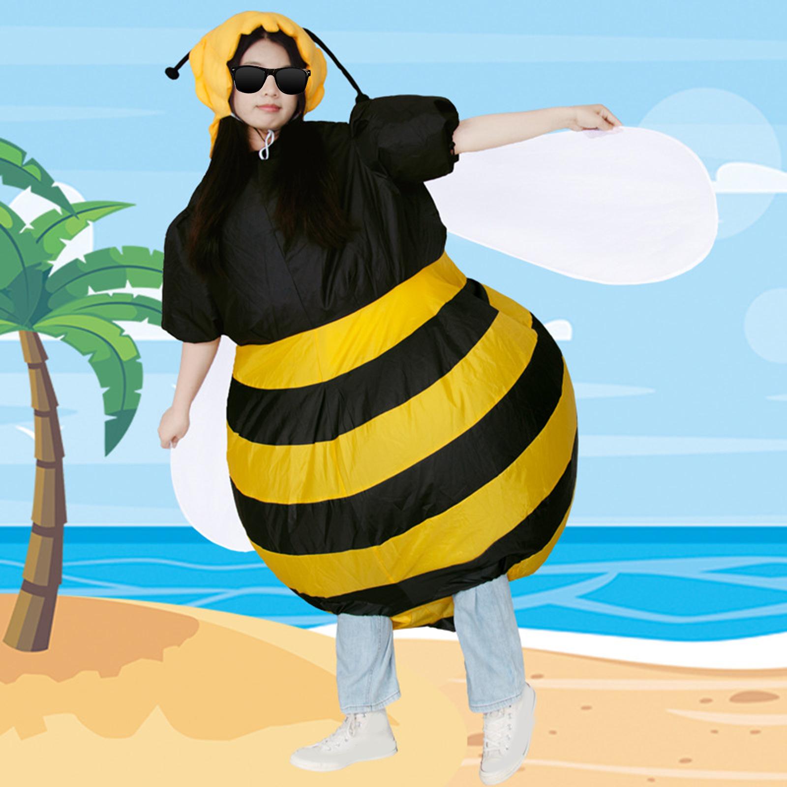 Inflatable Bee Costume Clothing Blow Costume for Performance Party Halloween