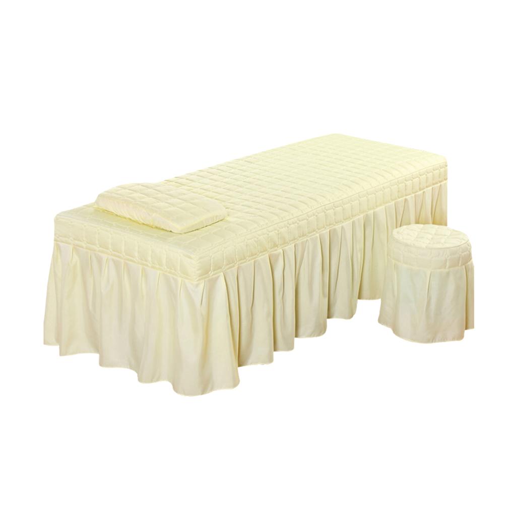 Massage Table Skirt Cover Sheet Pillowcase Stool Cover Beauty Bedding Set Ebay 1570