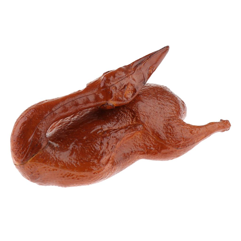 Realistic Artificial Food PVC Fake Roast Chicken Duck Roast Duck