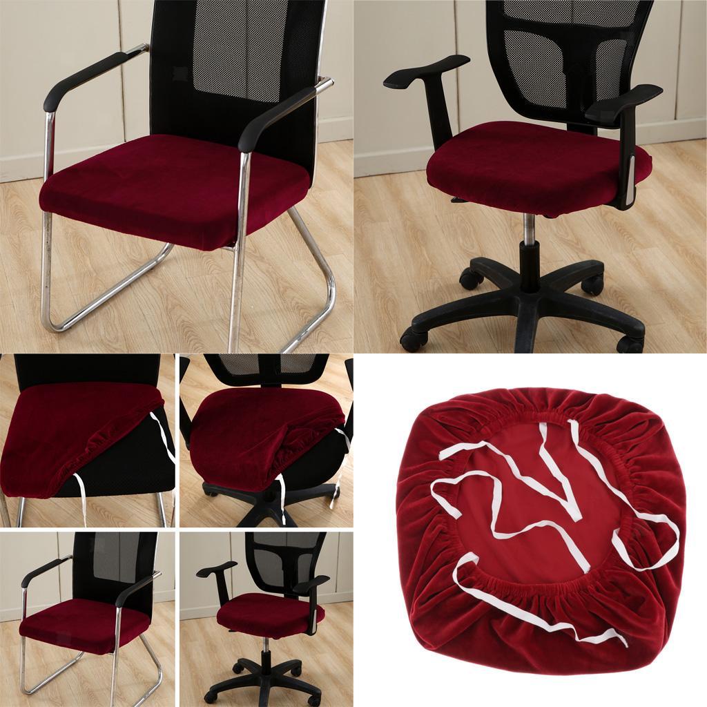 Office Computer Chair Seat Covers Velvet Desk Chair Seat Cushion
