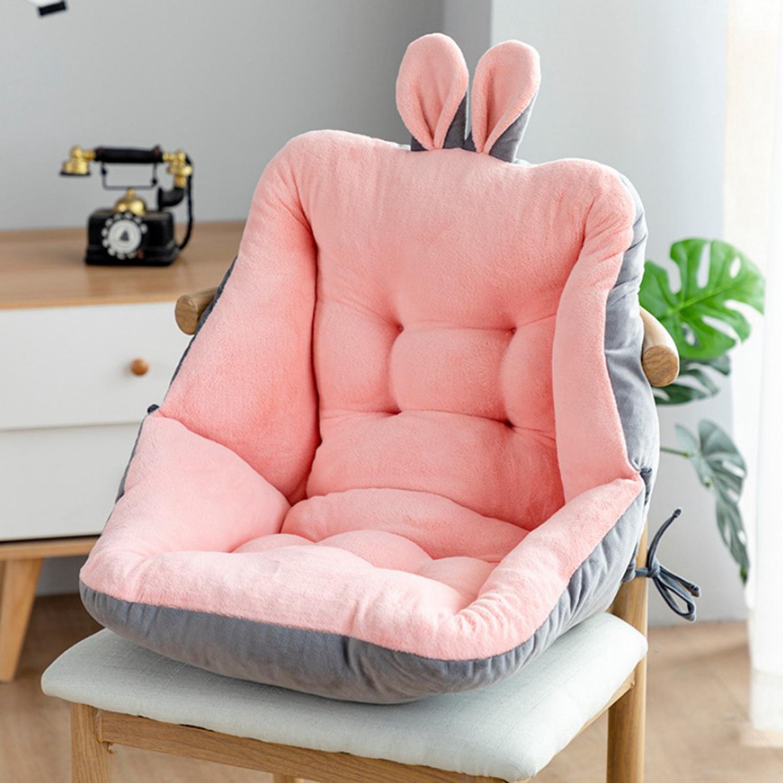 Chair Cushion Seat Patio Office Chair Seat Stuffed Cotton Cushion Pink
