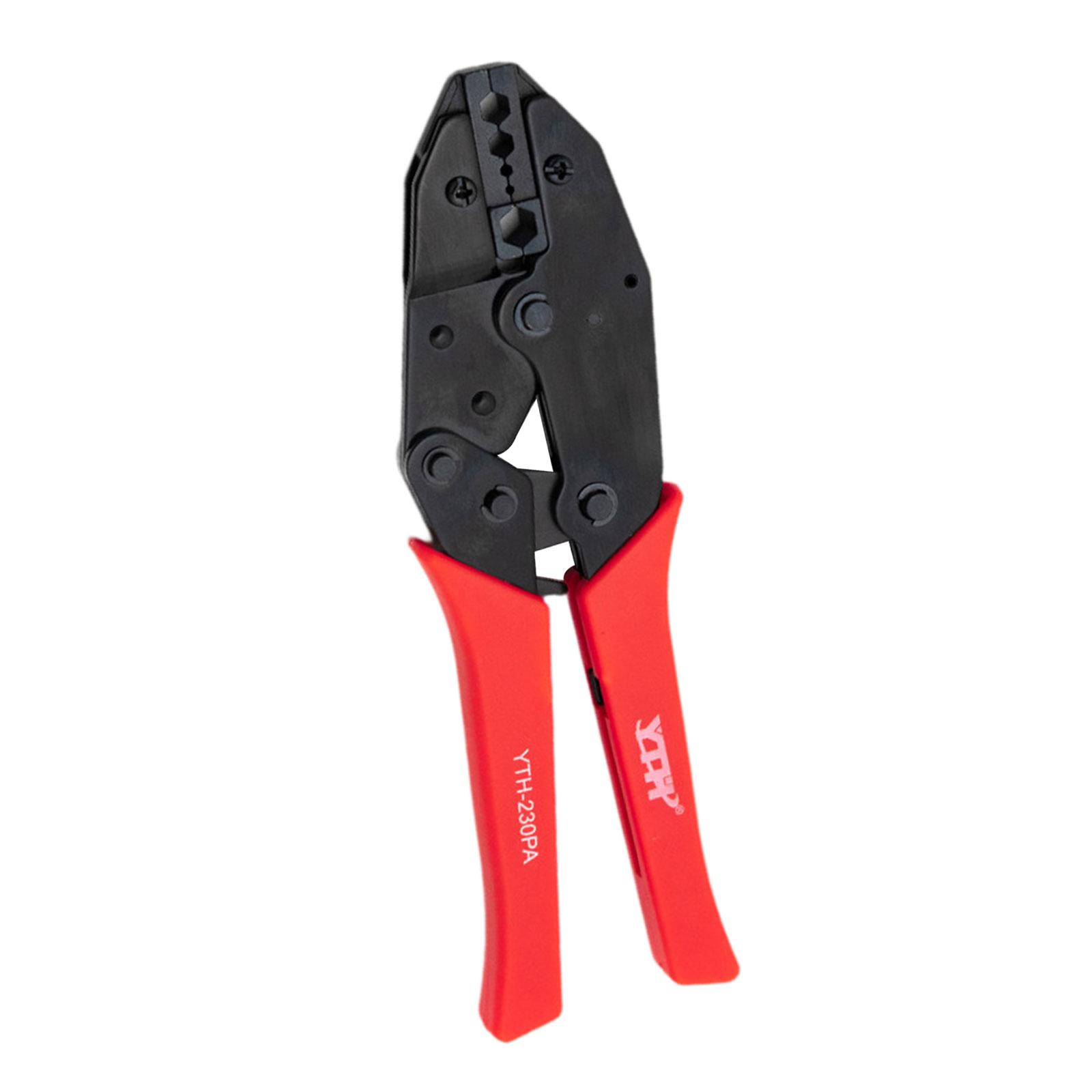 Ratchet Crimping Plier Wire Terminal Crimper Multifunctional Wire Crimp Tool YTH 230PA