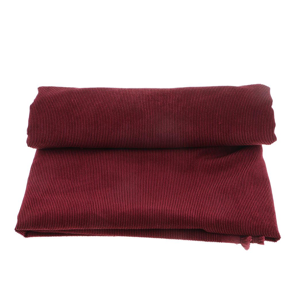 Corduroy Sofa Cushion Fabric Wine Red