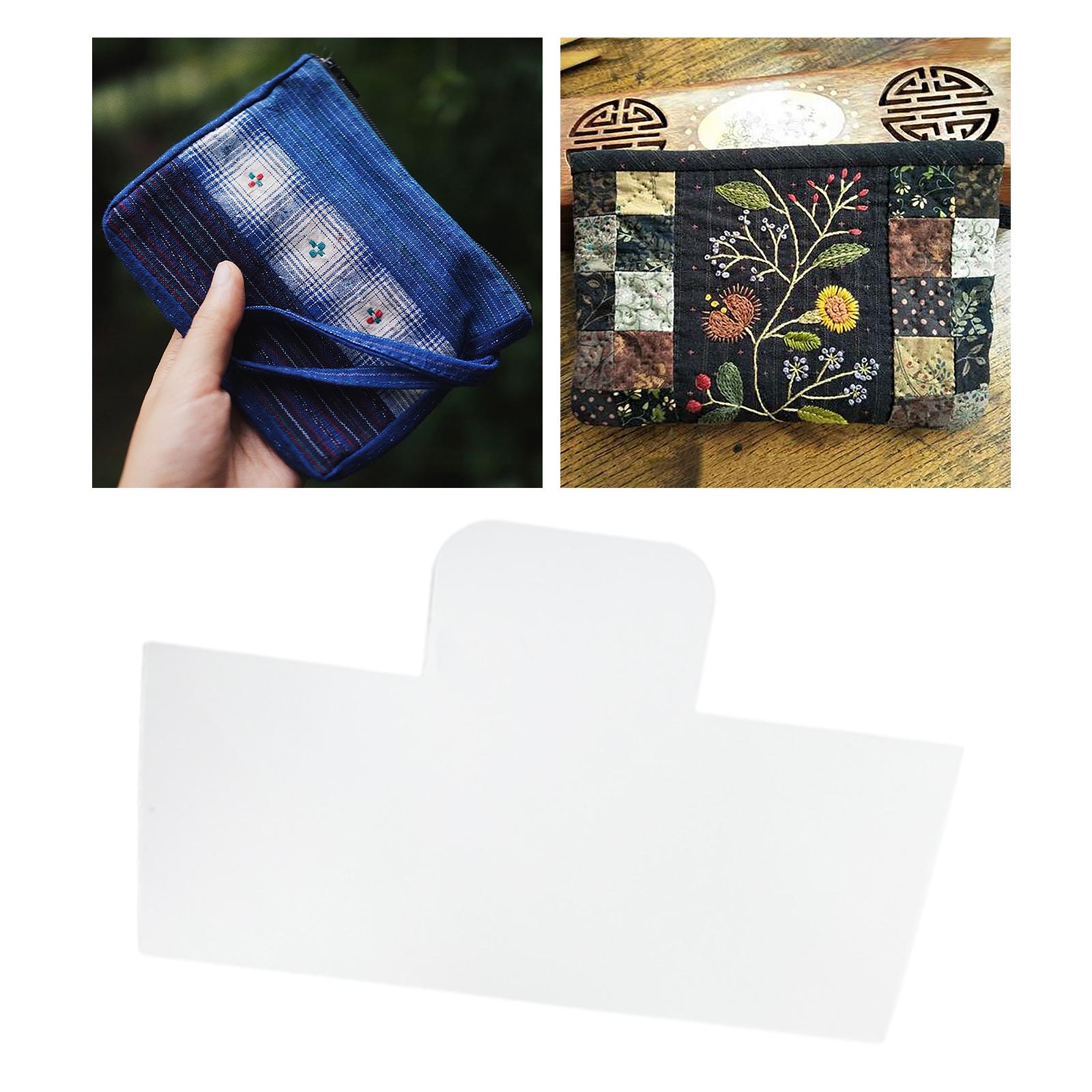 Women Wallet Purse Patchwork Template Dressmaker Accurate Cut Drawing Sewing 10inch