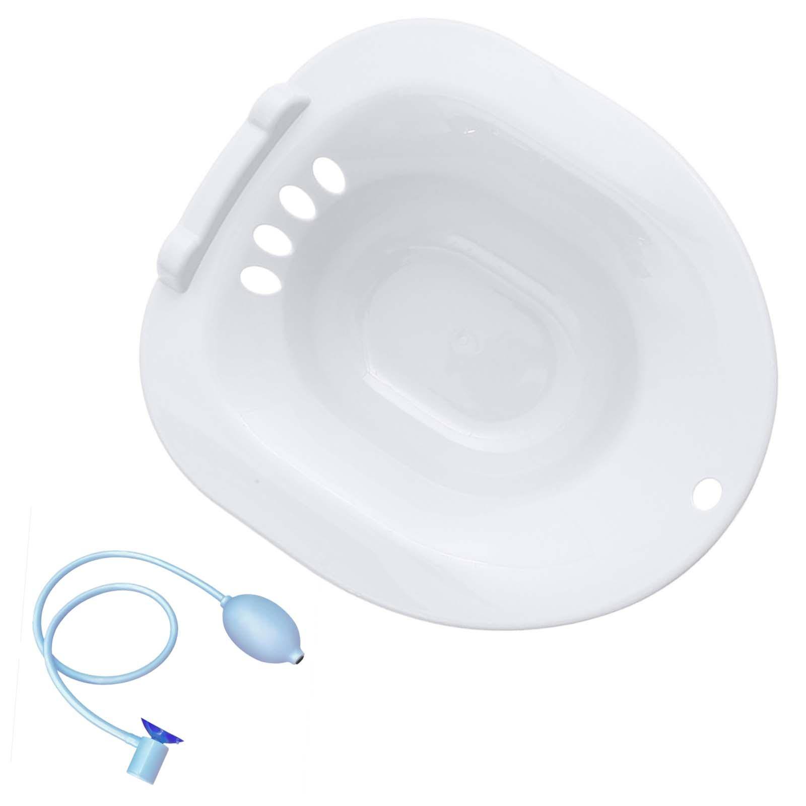Deep Bowl Hip Bath White