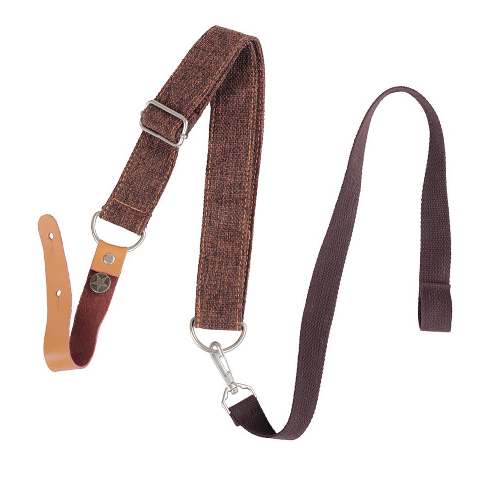 Ukulele Strap 4 String Guitar Shoulder Belt Coffee