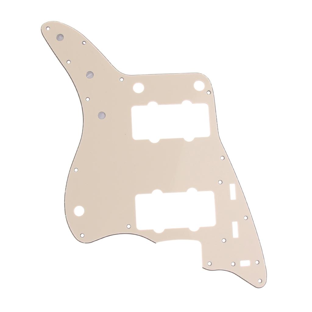 Electric Guitar Pickguard Scratch Plate for Guitar Replacement Parts Beige