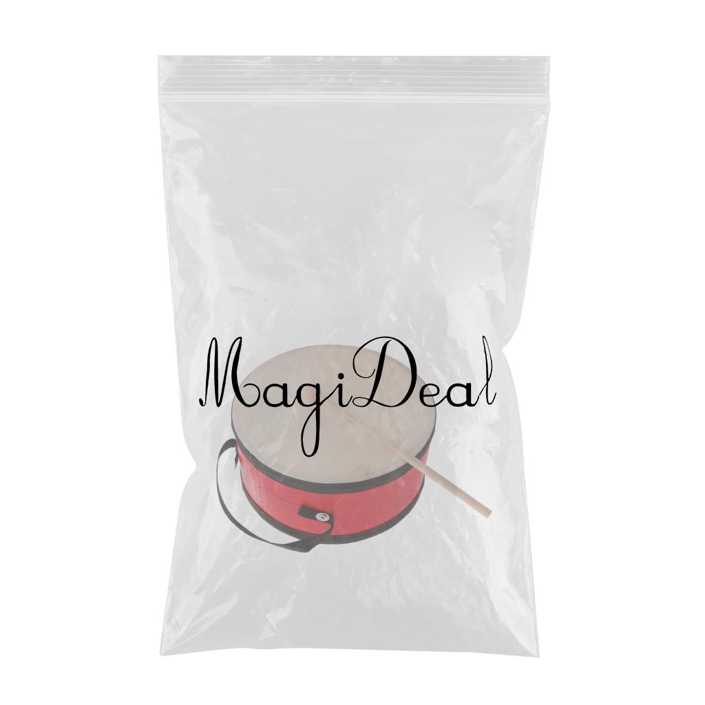 Hand Drum with Beater Kids Wooden Percussion Education Musical Instruments