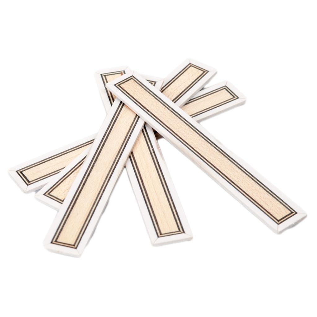 5pcs Classical Guitar Bridge Tie Blocks Wooden Inlay DIY Guitar Accessories