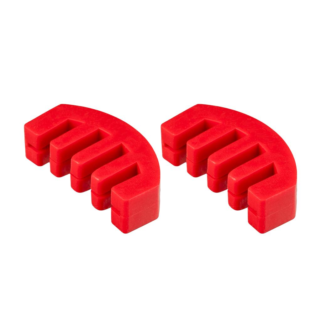 10PCS Universal Violin Rubber Mute Silencer For Violino Practice Accs Red