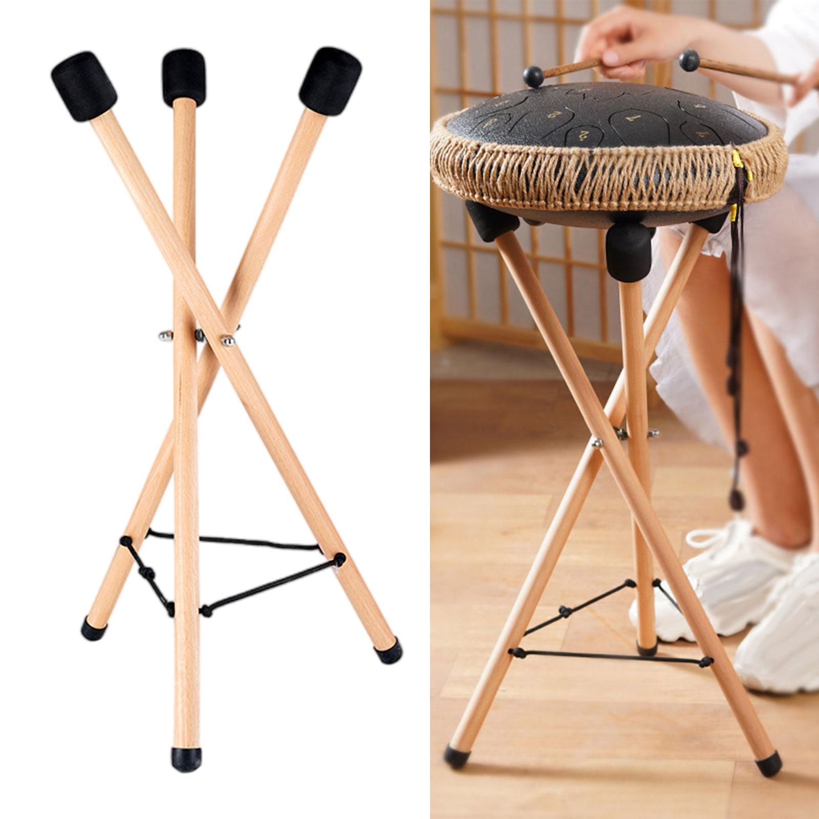 Tongue Drum Tripod Bracket Stable Adjustable Foldable for Percussion Parts