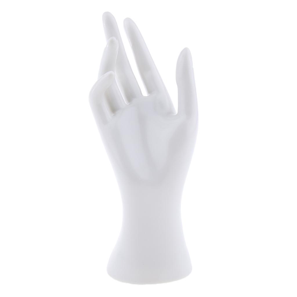 6xFemale Mannequin Hand for Jewelry Bracelet Ring Watch Display White
