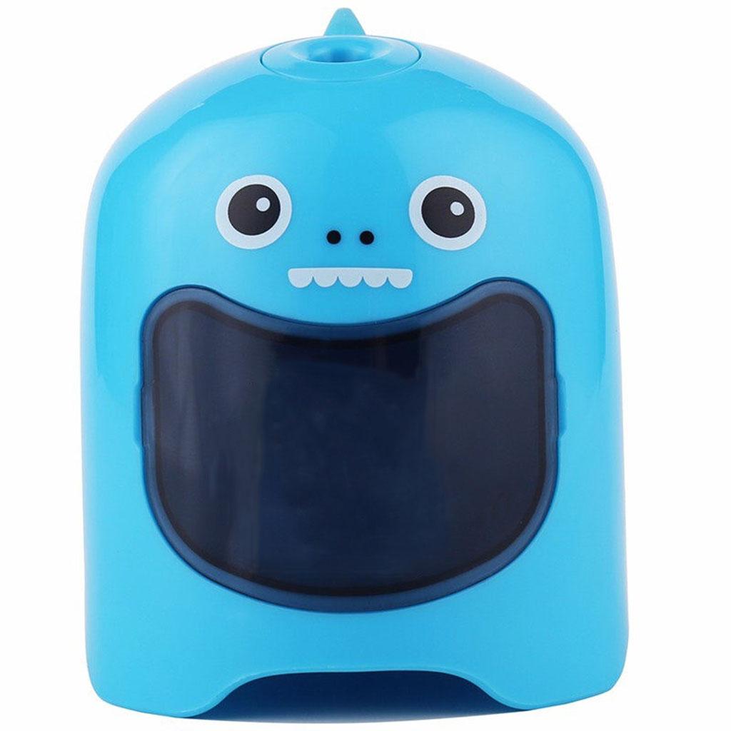 Students Pupils Children Fully Automatic Pencil Sharpener Safe Fast B_Blue