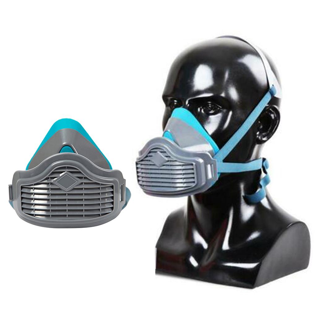 Silica Gel Facepiece Respirator Half Face Painting Spraying Gas Mask