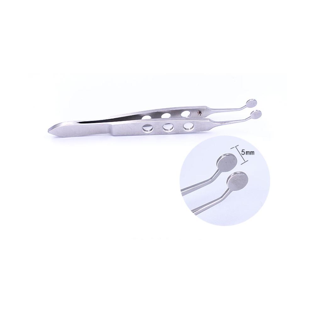 Eyelid Massage Tweezers Meibomian Arita Gland Forceps  5mm Round