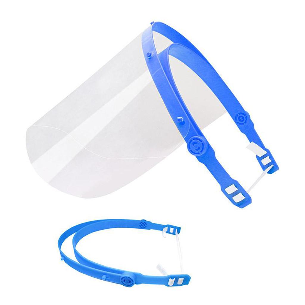 Full Face Protect Shield Clear Protective Film Elastic Band White Elastic