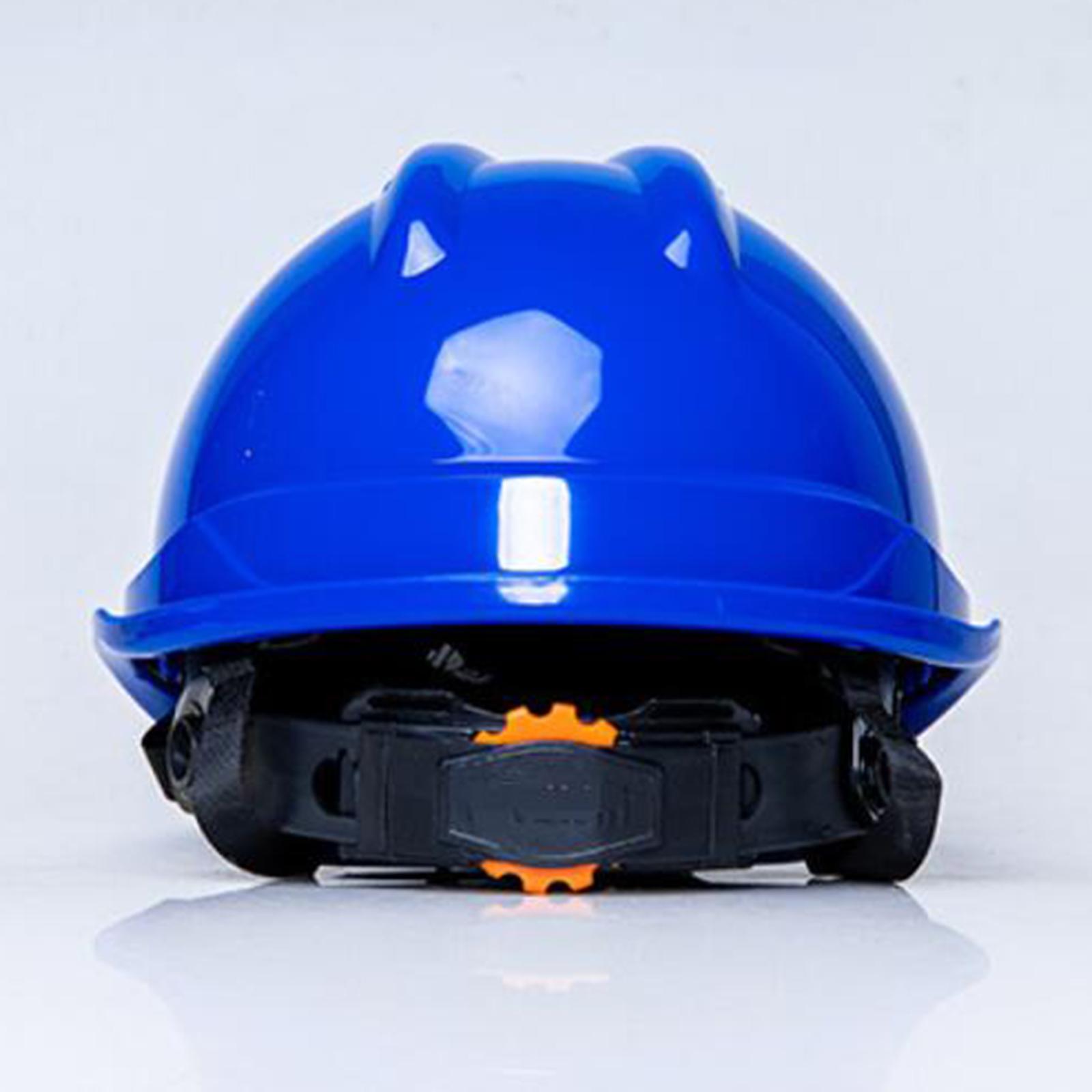 Safety Helmet Hat Construction Builder Adjustable Hard Hat Lightweight Blue