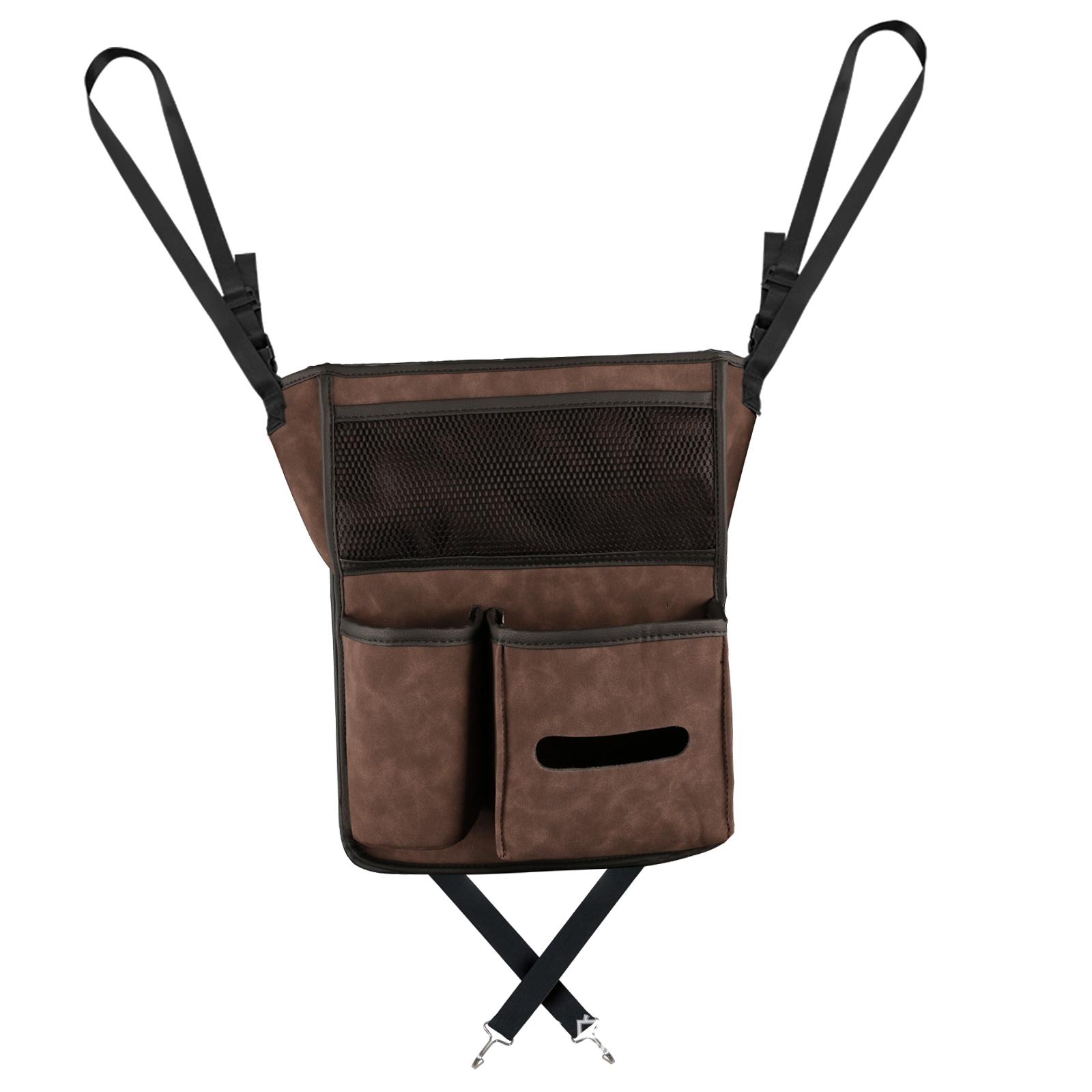 Car Back Seat Hanging Storage Organizer with Pockets Truck Brown