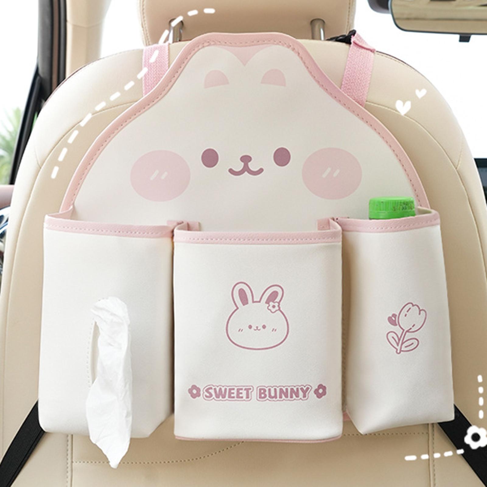 Car Backseat Storage Organizer for Lightweight Sturdy Scratch Resistant Bunny