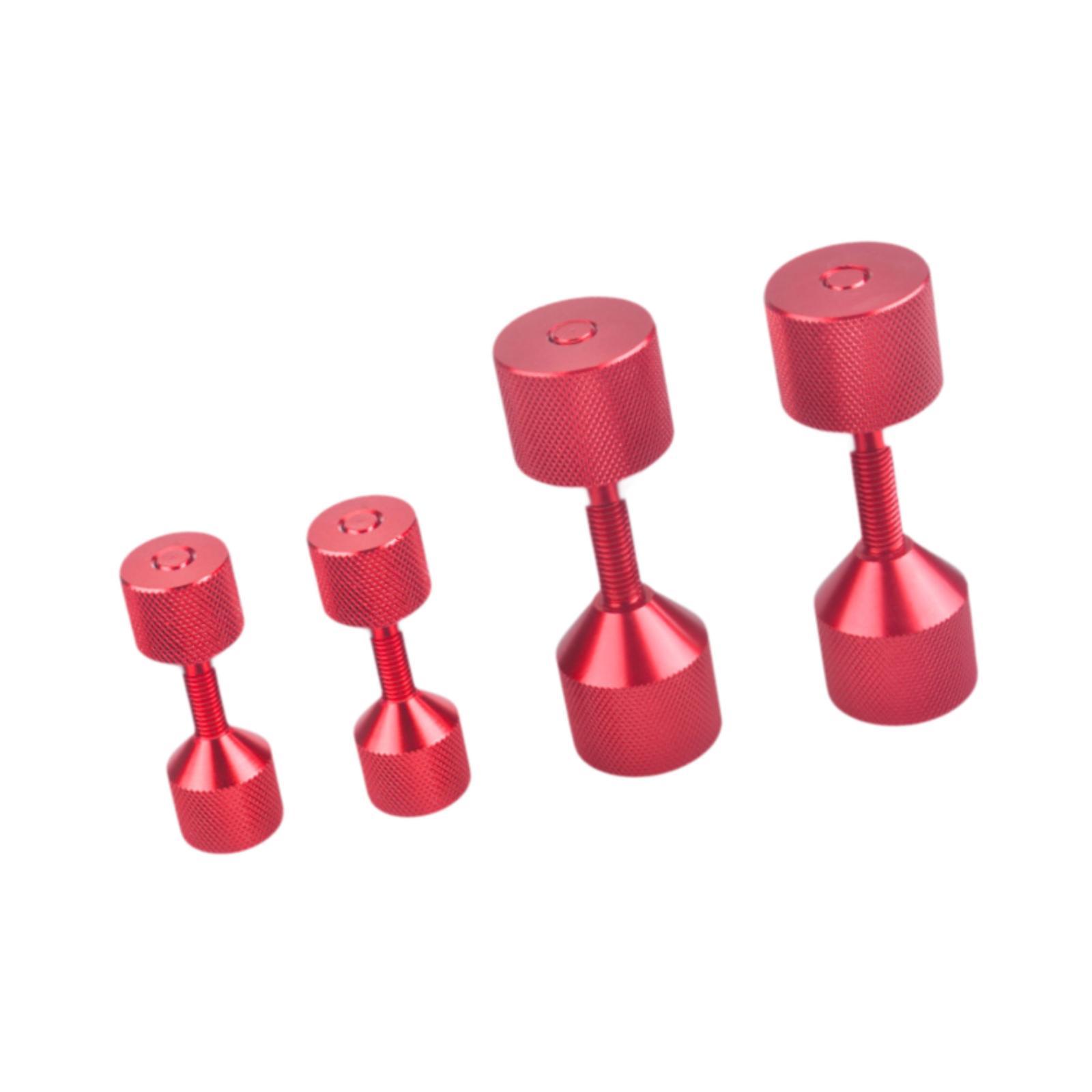 4 Pieces Anodized Alignment Pins Multifunctional Lightweight Flange Aligners Red