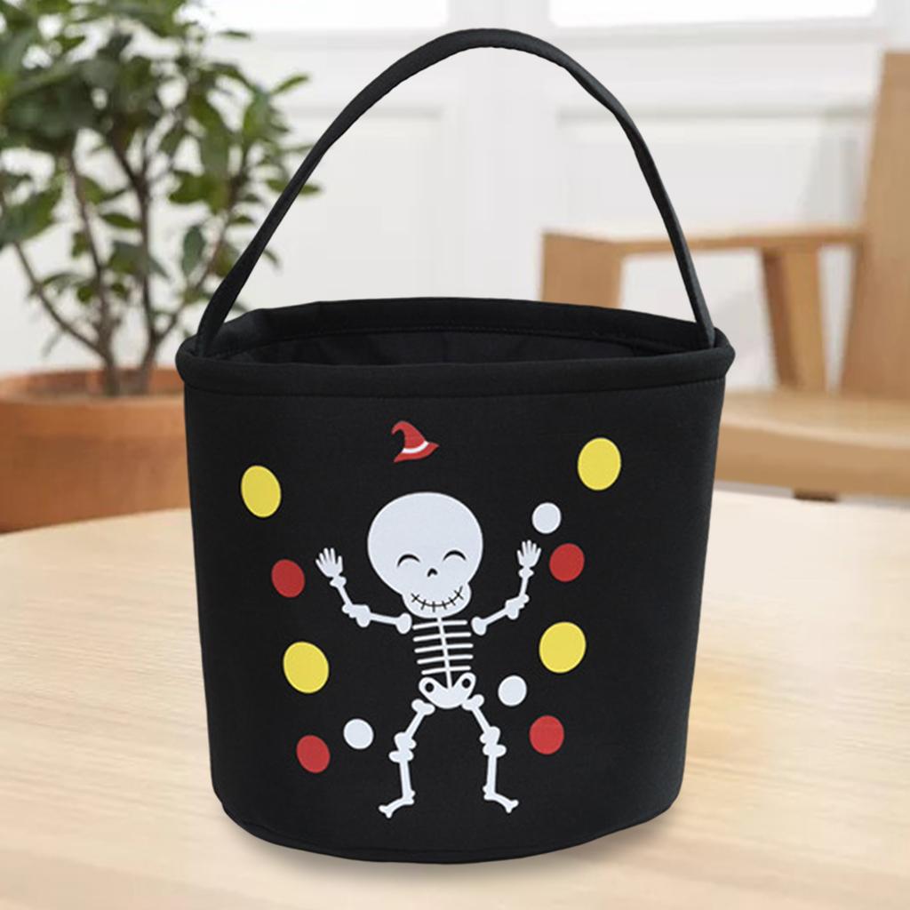 Halloween Trick Bag Goody Snack Tote Bucket Gift Bags Party Favor Black 2