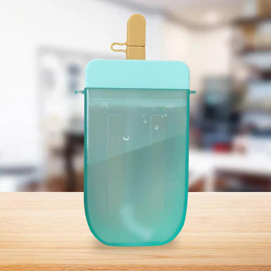 Water Bottles with Straws Kawaii Teen Drinking Cups Juice Water Jug Blue