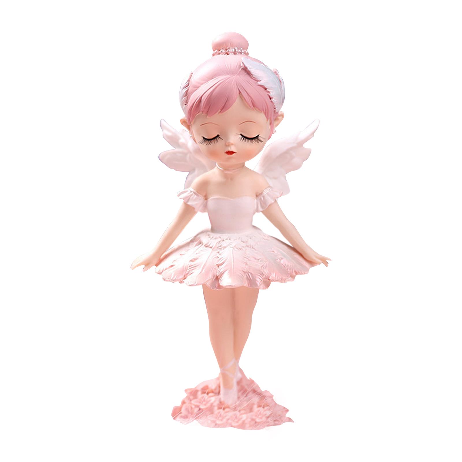 Ballet Ballerina Girl Cake Topper Figurine Miniature Dance Garden Standing B